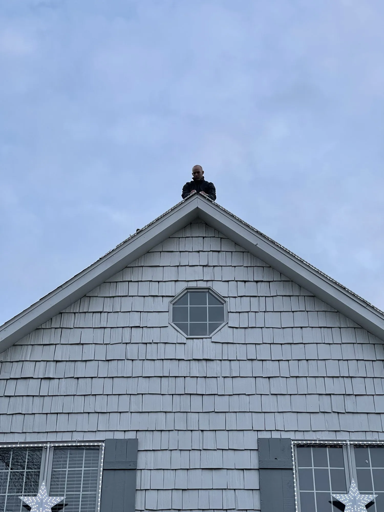 Dan on top of the house, 2021
