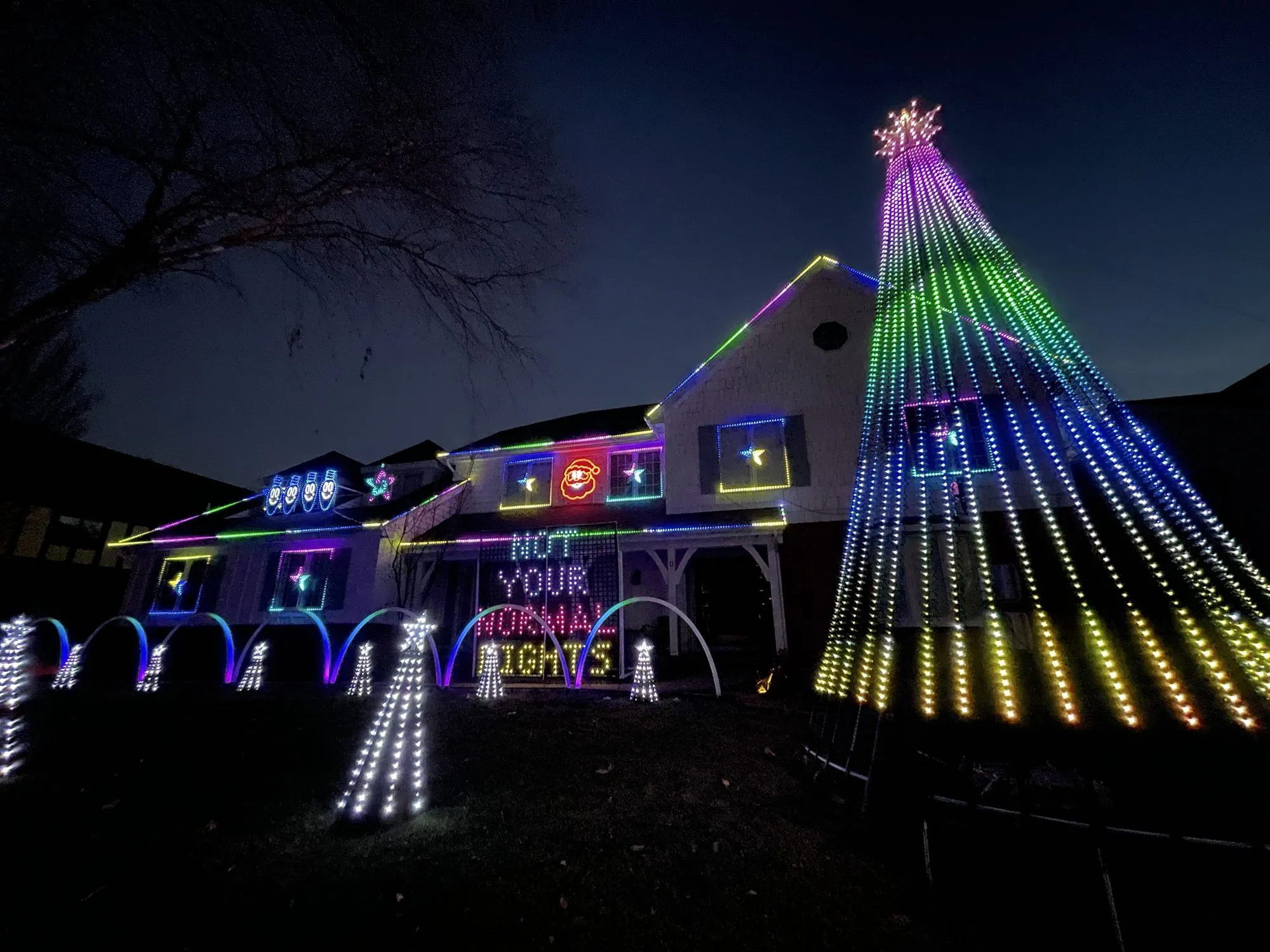 Not Your Normal Lights sign, 2021