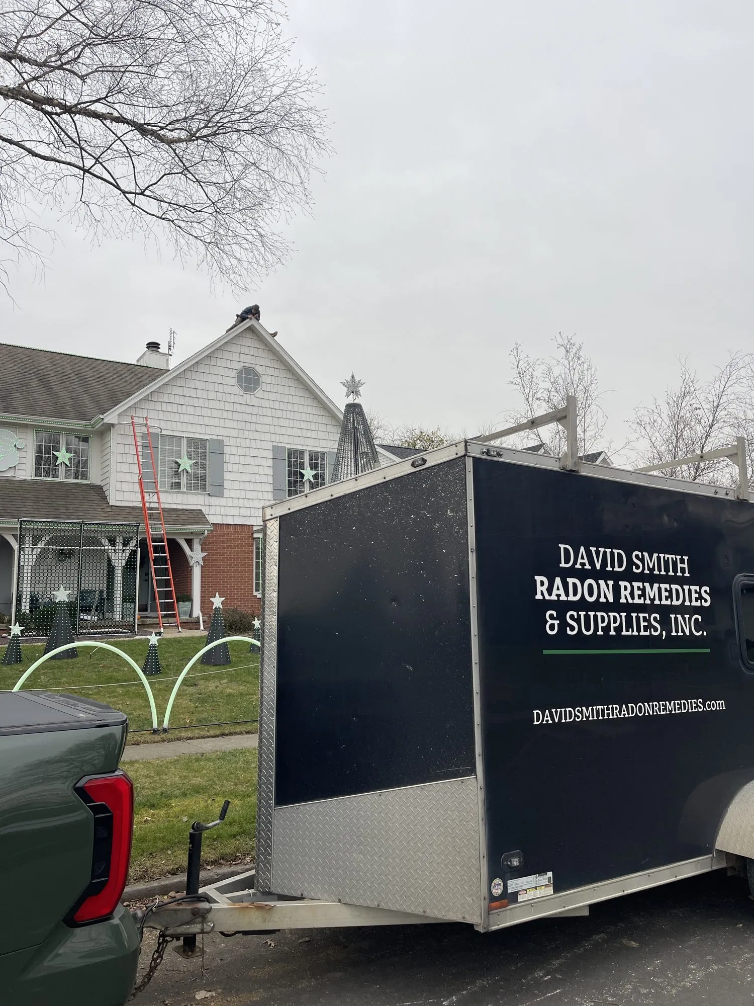 The Radon Remedies trailer on setup day, 2024